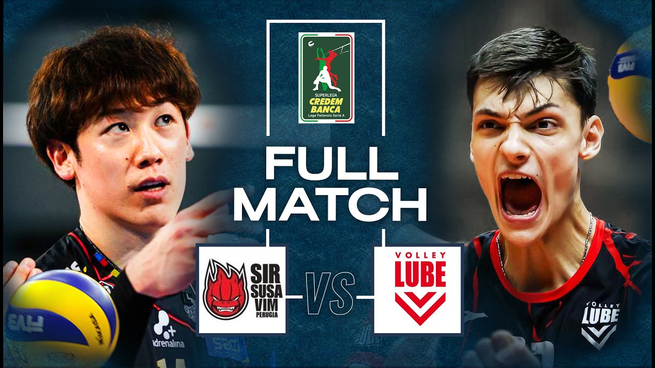Nikolov’s Breakout Performance! 🔥 | Perugia vs. Lube - Semi Final 5 | Superlega 2024/25 - Full Match background