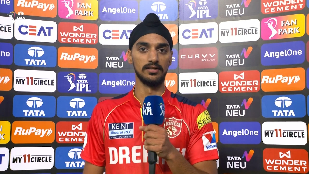 IPL 2025 M05: GT vs PBKS - Arshdeep Singh Interview background