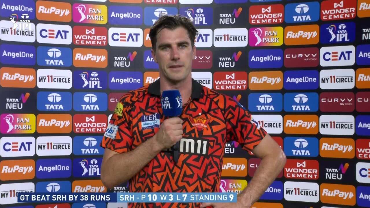 IPL 2025 M51: GT vs SRH - Pat Cummins Interview