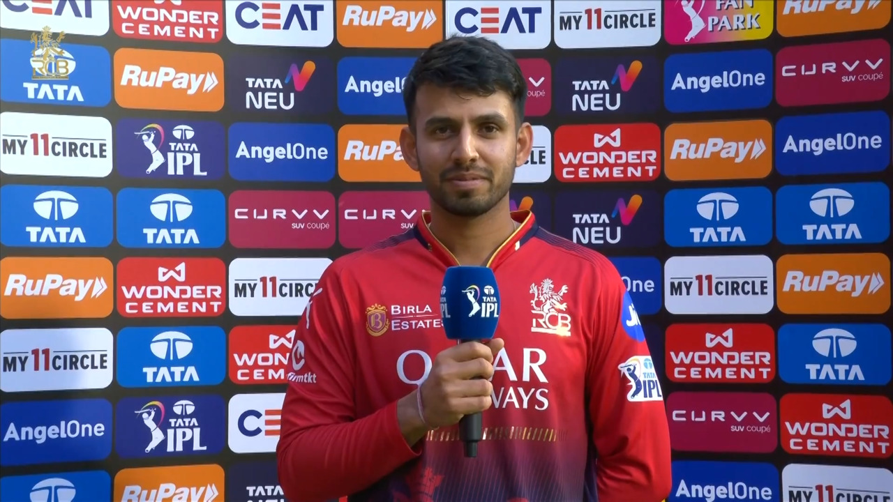 IPL 2025 M52: RCB vs CSK - Jitesh Sharma Interview background