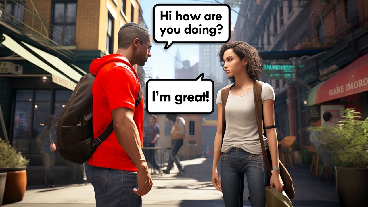 Talking to smart AI NPCs! *THE FUTURE OF GAMING IS HERE!* background