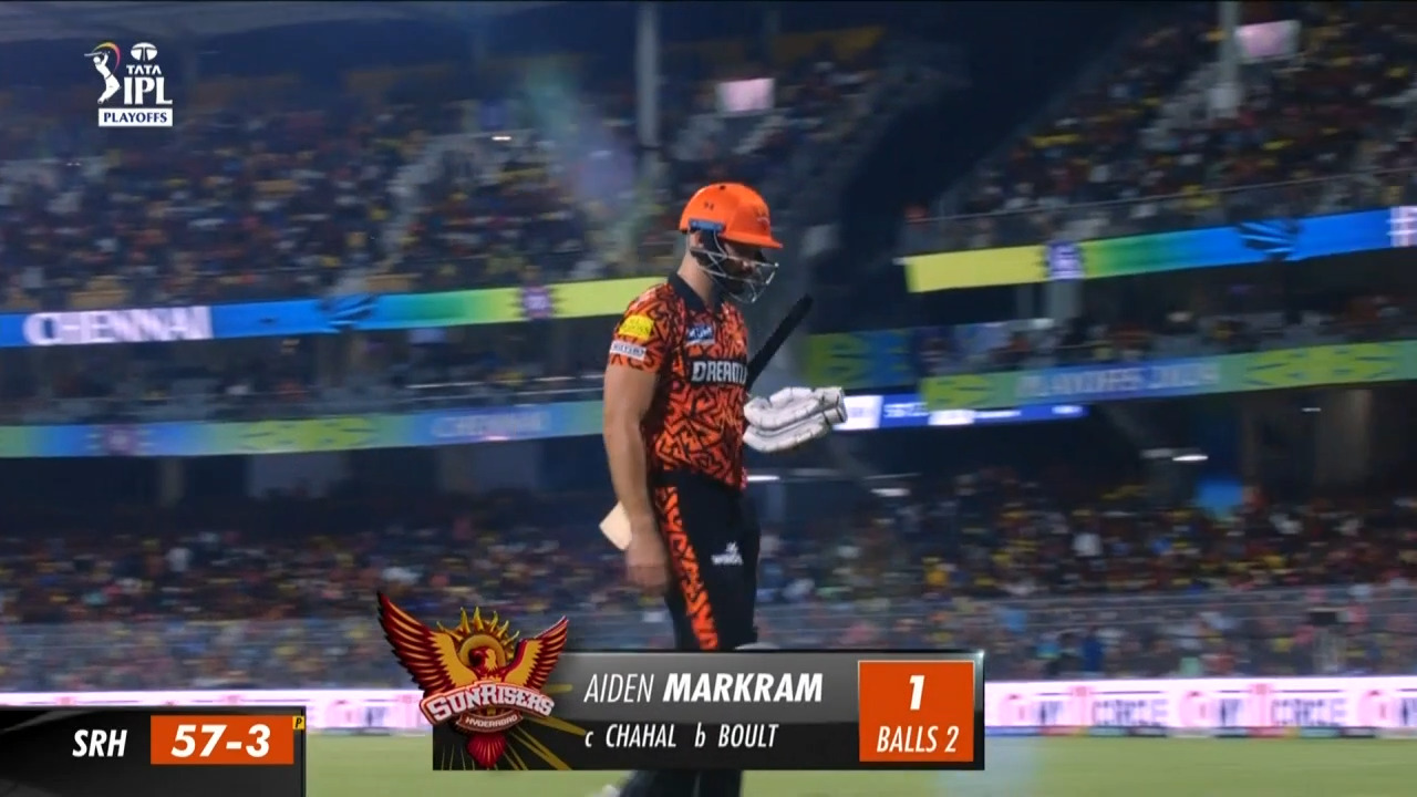Q2: SRH vs RR – Aiden Markram Wicket