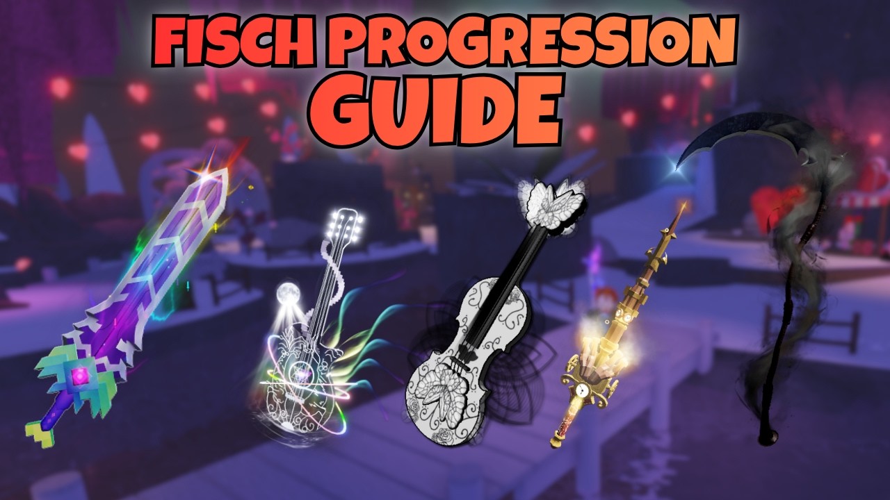 BEST RODS FISCH - FULL ROD Progression Guide Fisch! Roblox