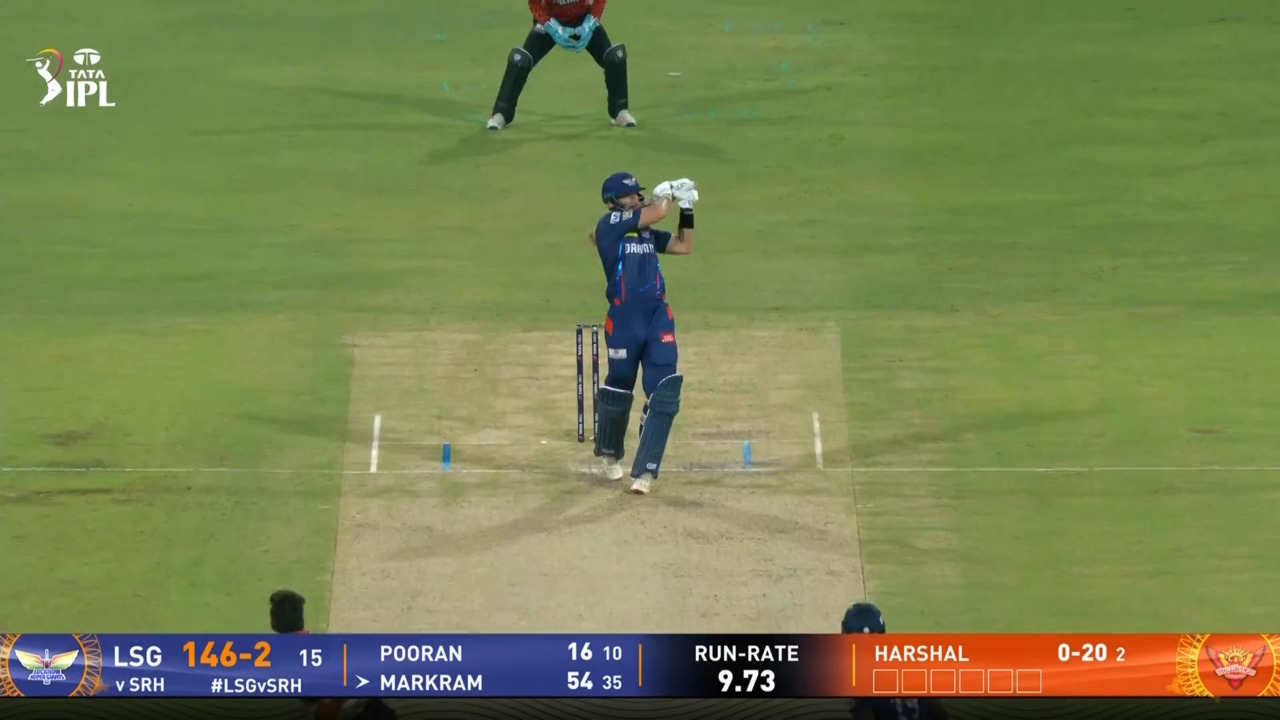 IPL 2025 M61: LSG vs SRH - Aiden Markram Six