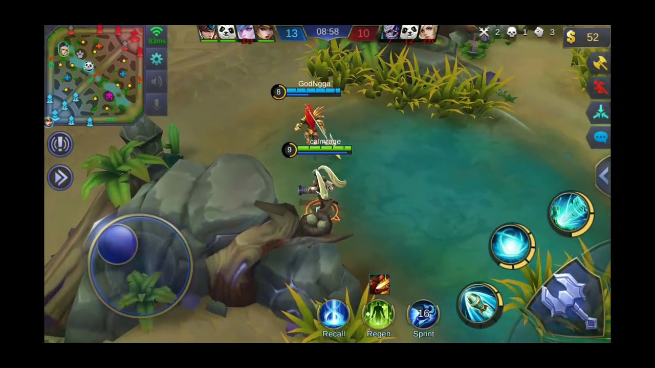 MOBILE LEGENDS - Layla game play - Elite III background