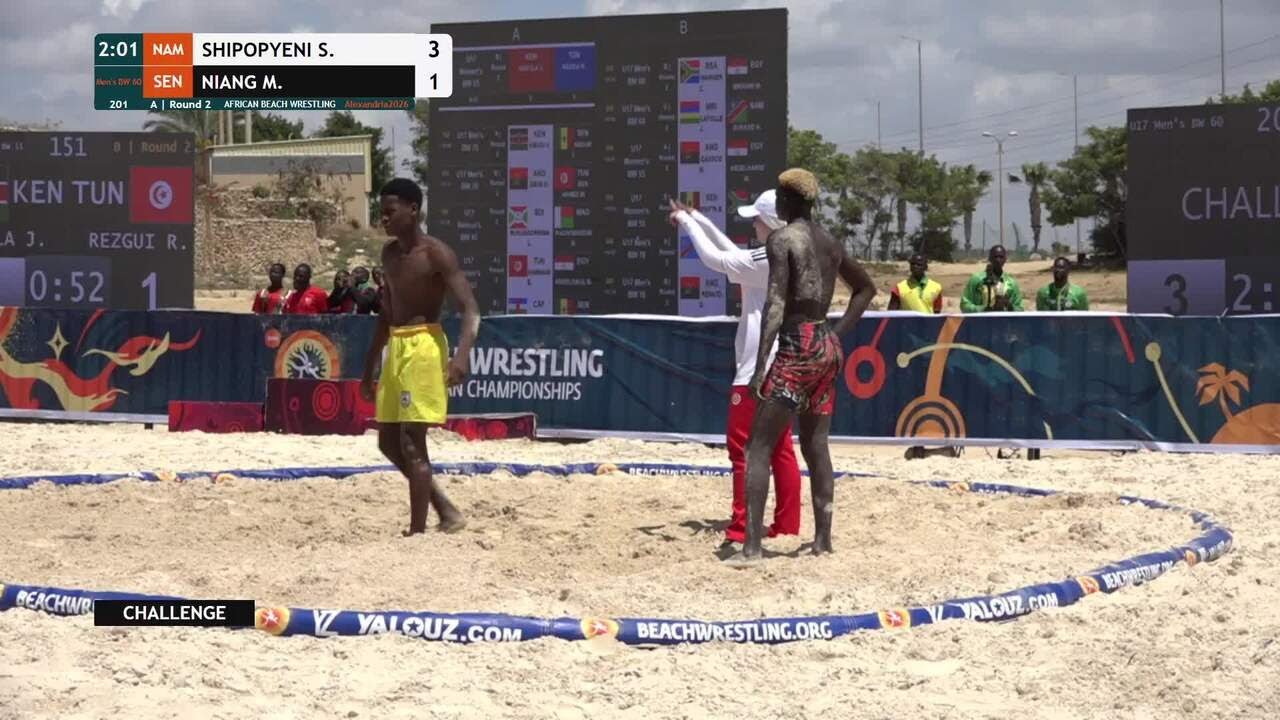Shithigona Lisias SHIPOPYENI (NAM) vs. Mbaye NIANG (SEN) • A | Round 2 • Men's BW 60Kg