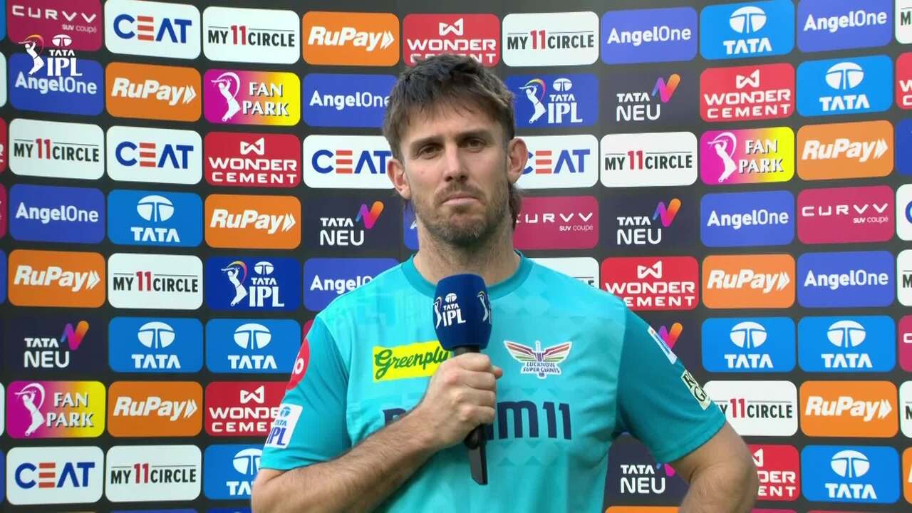 IPL 2025 M70: LSG vs RCB - Mitchell Marsh Interview background