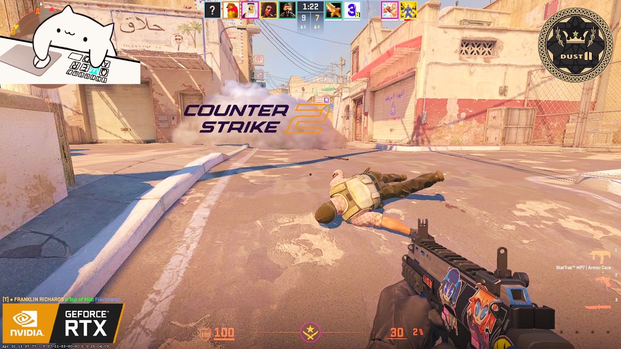Counter Strike 2 LIVE - Full PC Gameplay with Bongo Cat - RTX 4060 8GB background