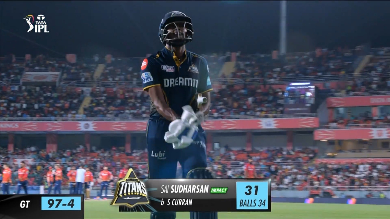 M37: PBKS vs GT – Sai Sudharsan Wicket