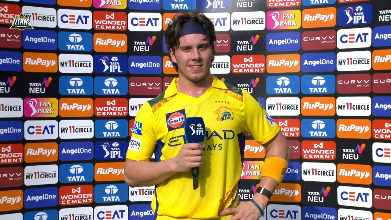 IPL 2025 M67: GT vs CSK - Dewald Brevis Interview