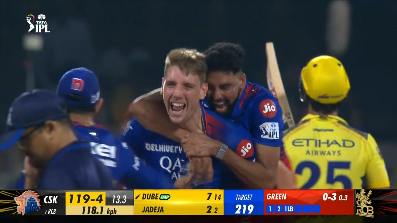 M68: RCB vs CSK – Fall of Wickets
