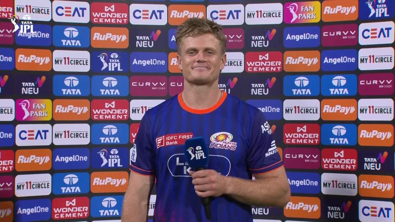 IPL 2025 M33: MI vs SRH - Ryan Rickelton Interview background
