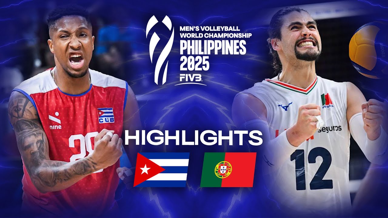 Cuba 🇨🇺 vs. Portugal 🇵🇹 - Highlights | Men's World Championships 2025 background