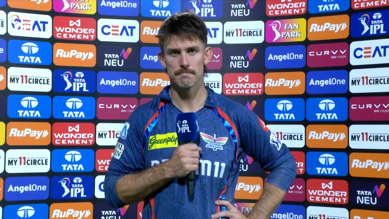 IPL 2025 M04: DC vs LSG - Mitchell Marsh Interview background