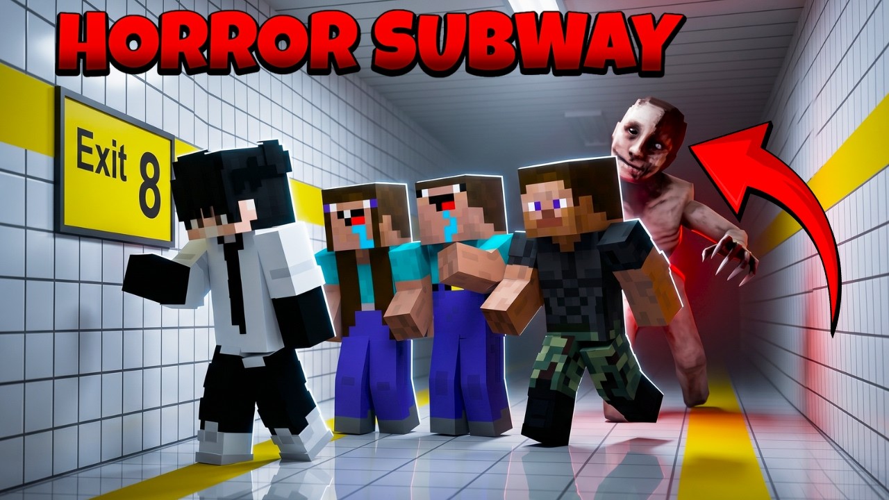 We Found a HAUNTED SUBWAY in Minecraft 😨