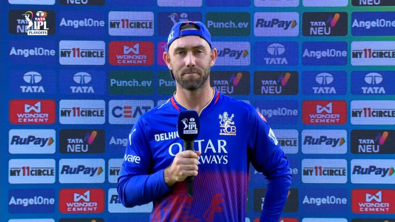 Eliminator: RR vs RCB – Glenn Maxwell Interview background