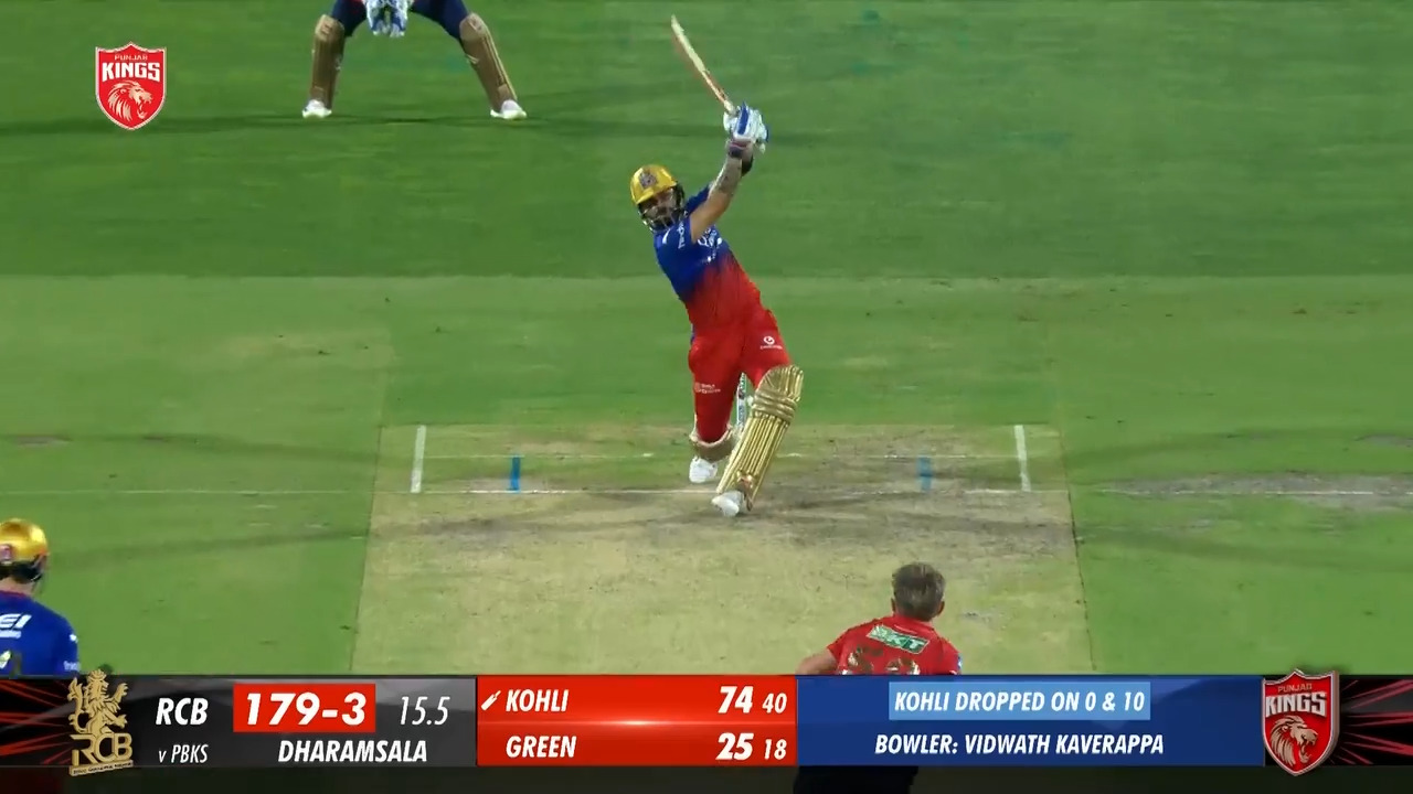 M58: PBKS vs RCB – Virat Kohli Six background