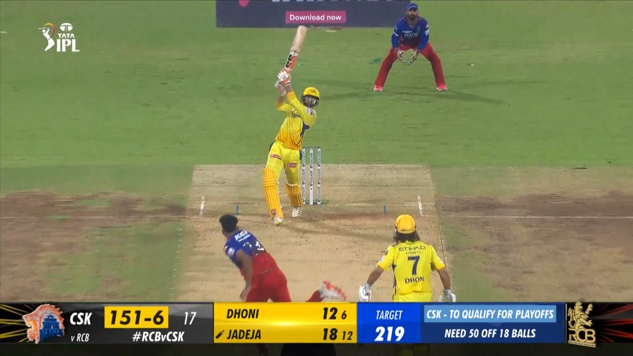 M68: RCB vs CSK – Ravindra Jadeja Six