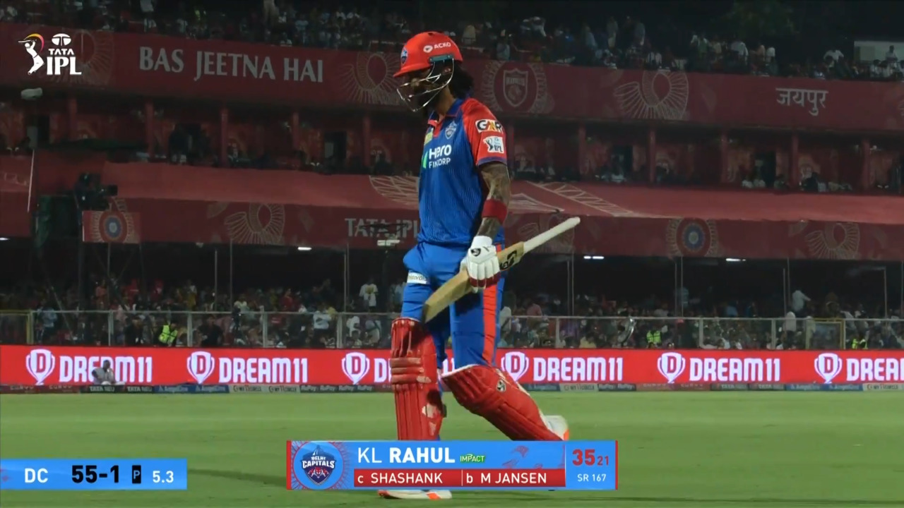IPL 2025 M66: PBKS vs DC - KL Rahul Wicket