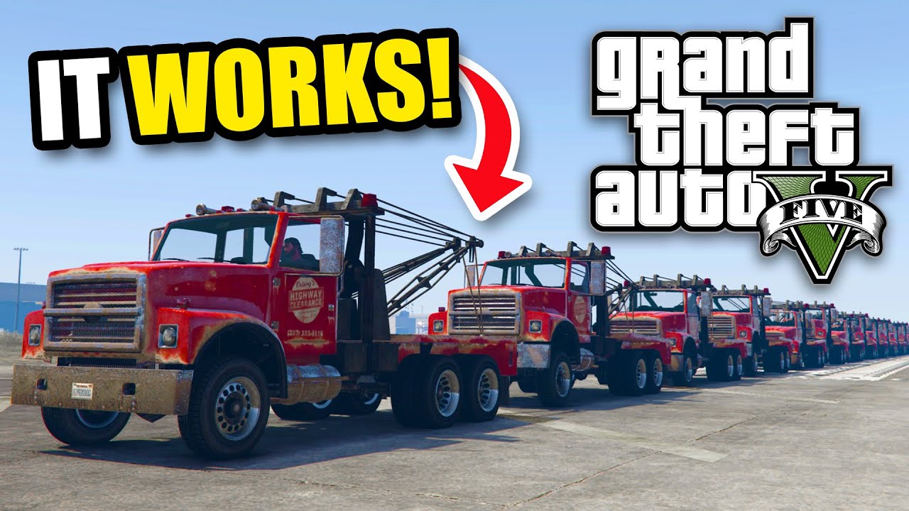 GTA 5 Online, But The TOW TRUCK Actually Works... background