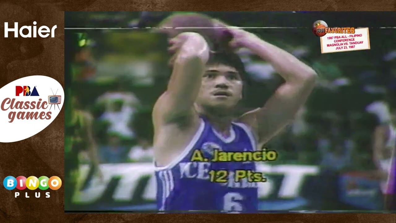 #PBAClassicGames: 1987 All Filipino | MAGNOLIA VS. TANDUAY (July 23, 1987) - 2nd QUARTER