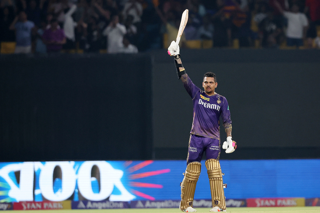 Sumptuous Narine wows Eden with maiden IPL ton