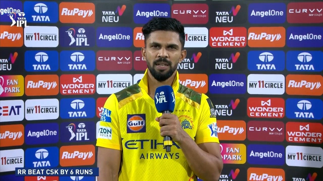IPL 2025 M11: RR vs CSK - Ruturaj Gaikwad Interview background