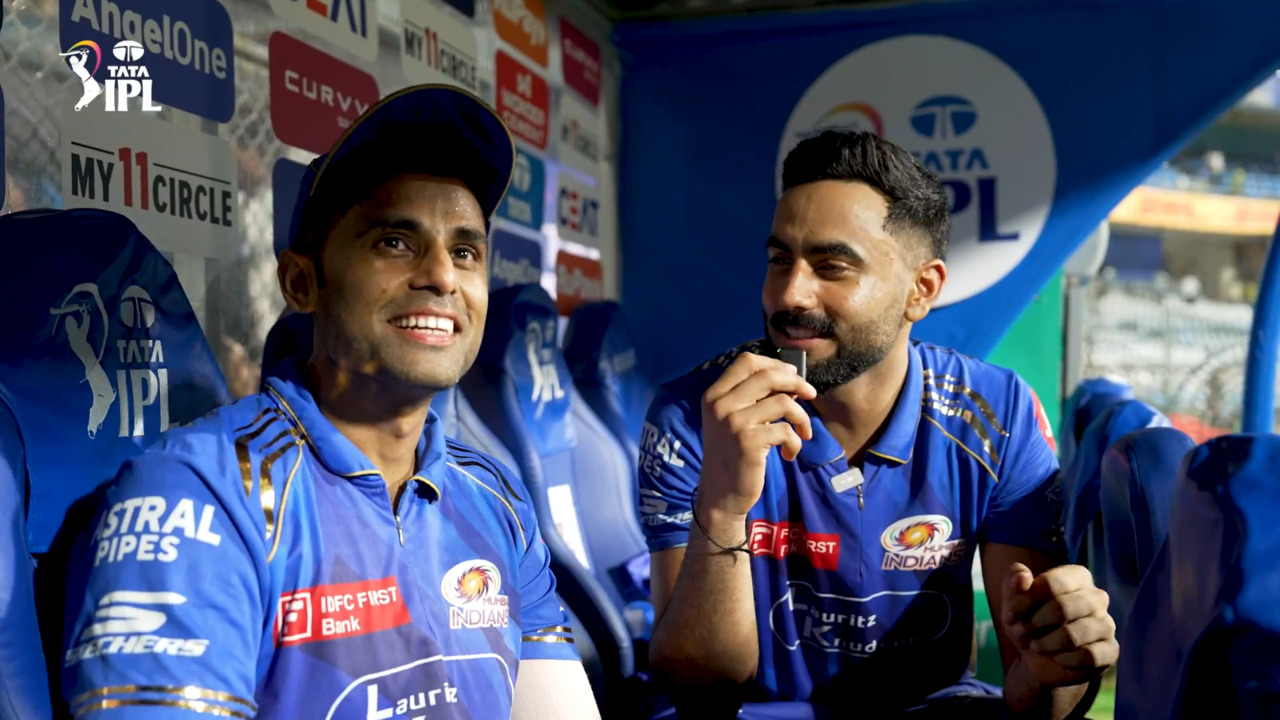 The Gamechangers at Wankhede, ft. SKY & Naman Dhir background