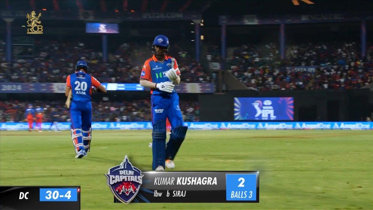 M62: RCB vs DC – Kumar Kushagra Wicket background