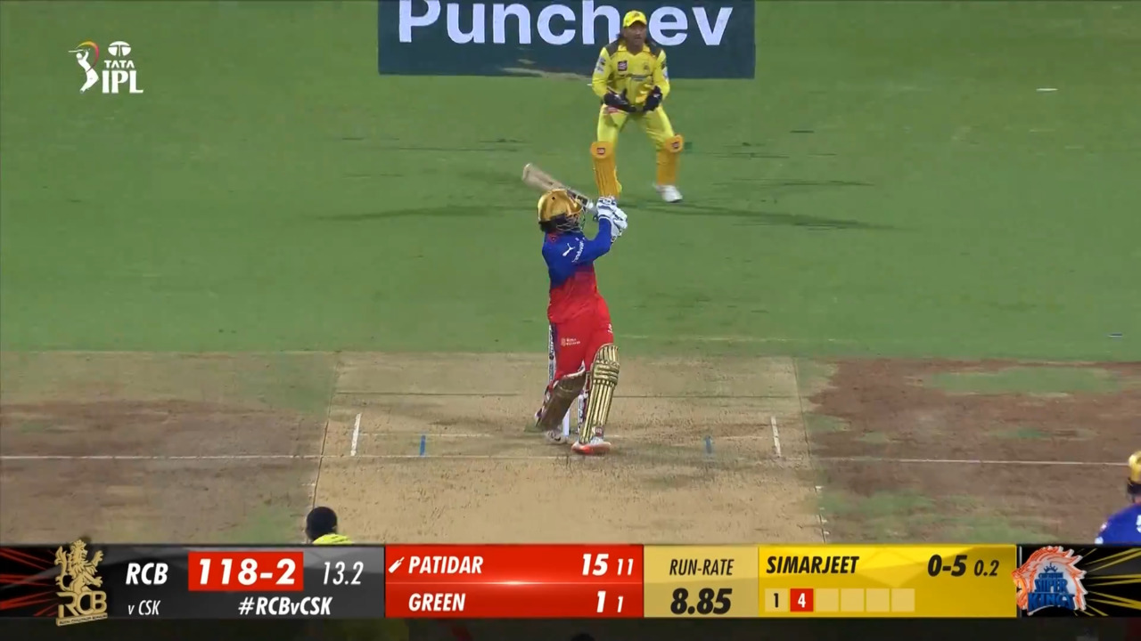 M68: RCB vs CSK – Rajat Patidar Six