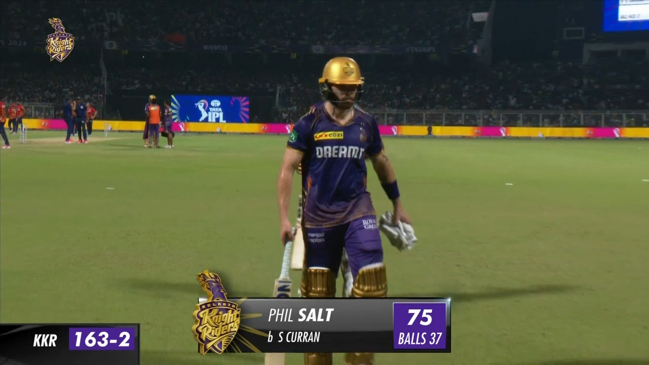 M42: KKR vs PBKS – Phil Salt Wicket background