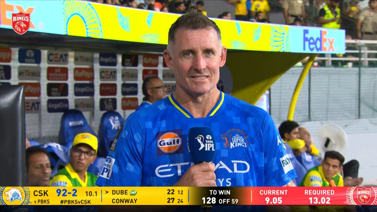 IPL 2025 M22: PBKS vs CSK - Michael Hussey Interview