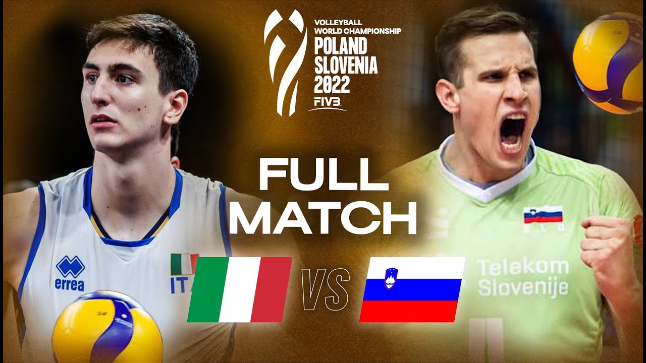 Italy ๐ฎ๐น vs. Slovenia ๐ธ๐ฎ - Semi Final | Men's World Championships 2022 - Full Match | Volleyball background