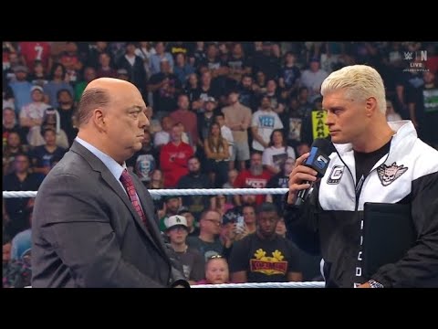 Cody Rhodes & Paul Heyman segment _WWE Smackdown 8 May 2026