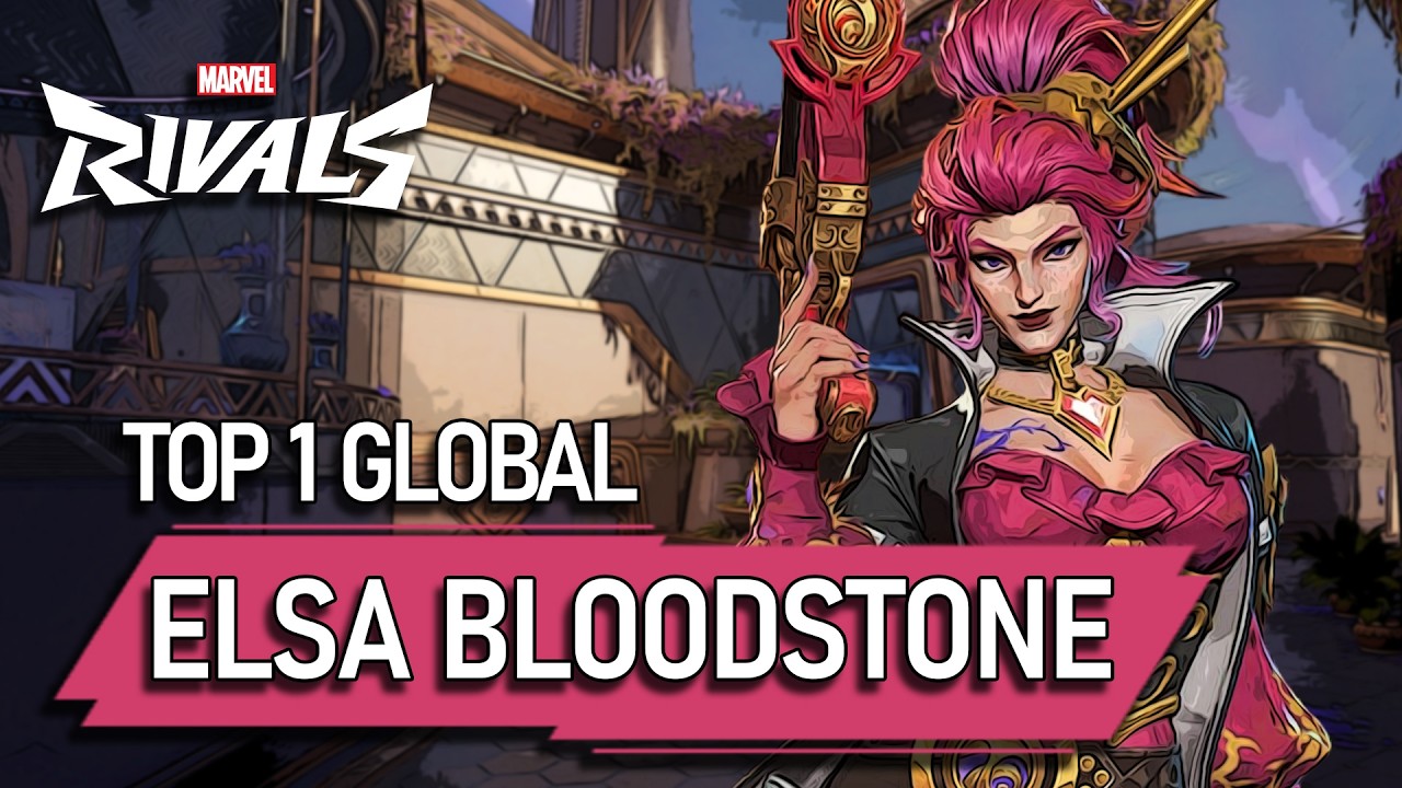 TOP #1 GLOBAL ELSA BLOODSTONE ! nectarx - MARVEL RIVALS PRO background