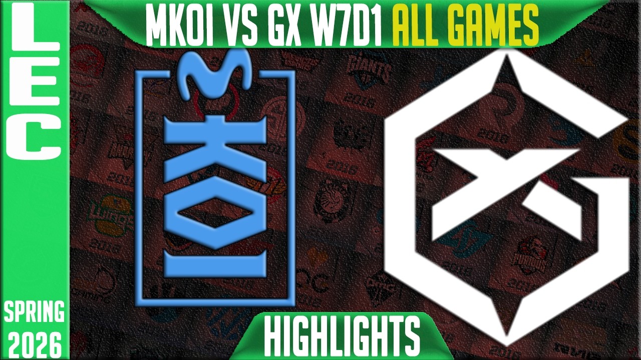 MKOI vs GX Highlights ALL GAMES | LEC Spring 2026 W7D1 | Movistar KOI vs GiantX