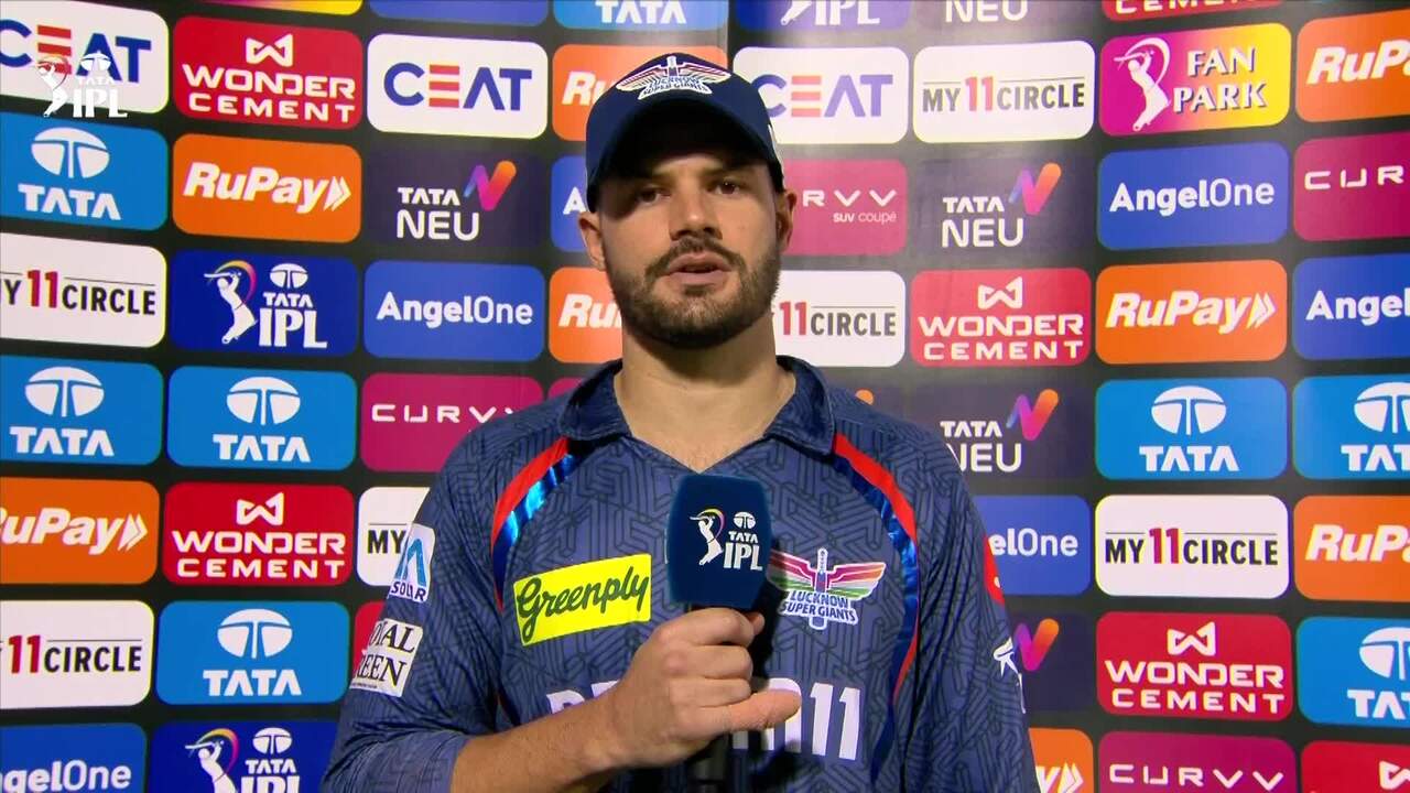 IPL 2025 M36: RR vs LSG - Aiden Markram Interview background