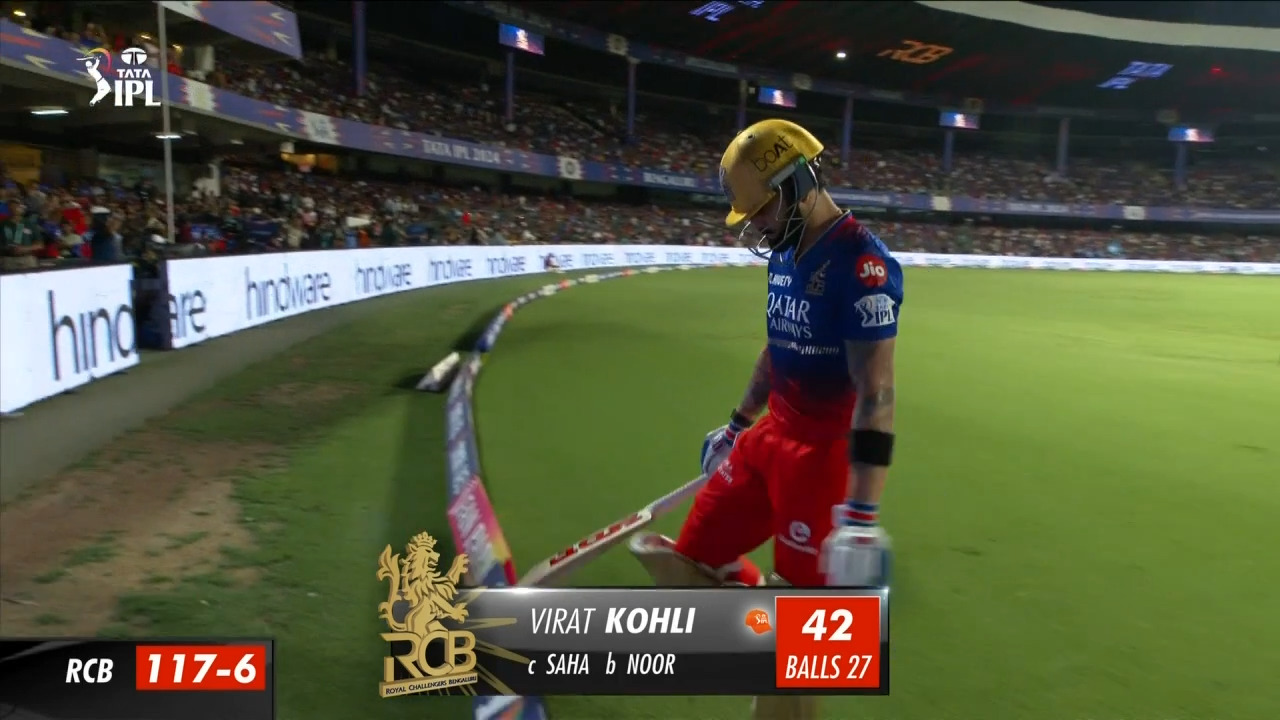 M52: RCB vs GT – Virat Kohli Wicket