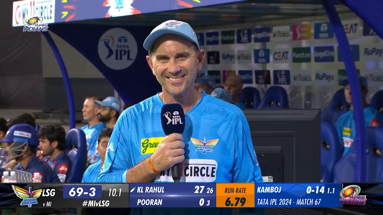 M67: MI vs LSG – Justin Langer Interview background