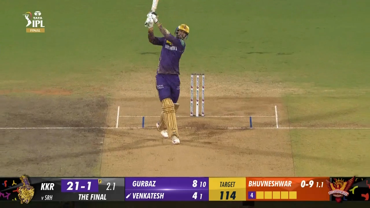 Final: KKR vs SRH – Venkatesh Iyer Six