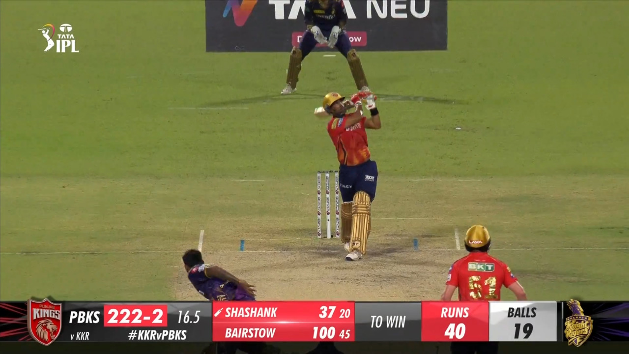 M42: KKR vs PBKS – Shashank Singh Six background