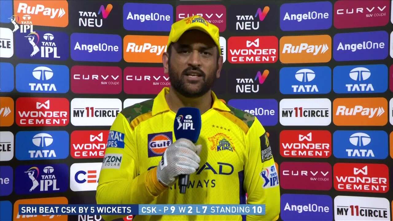 IPL 2025 M43: CSK vs SRH - MS Dhoni Interview