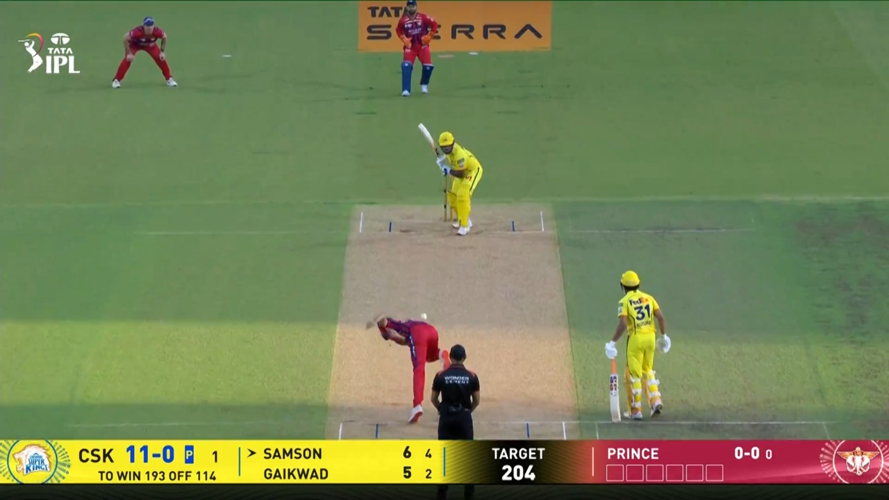 IPL 2026 M53: CSK vs LSG - Sanju Samson Six
