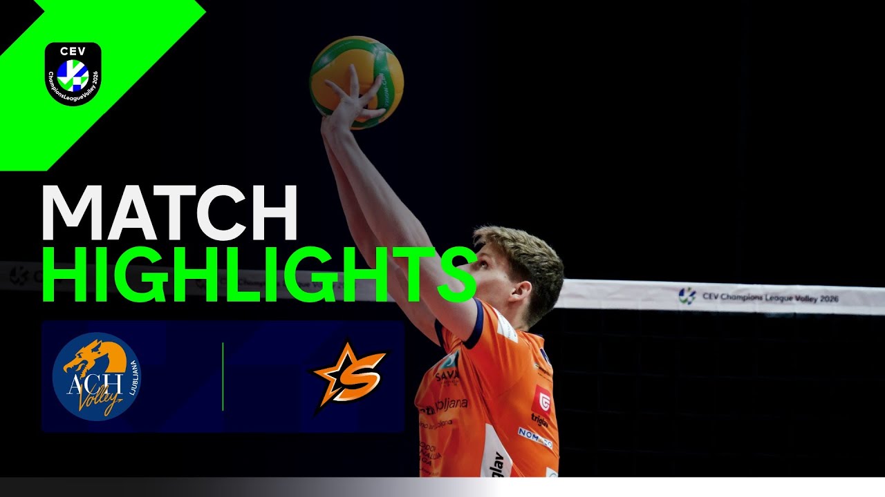 Highlights | ACH Volley LJUBLJANA vs. Orion Stars DOETINCHEM | CEV Champions League Volley 2026 background