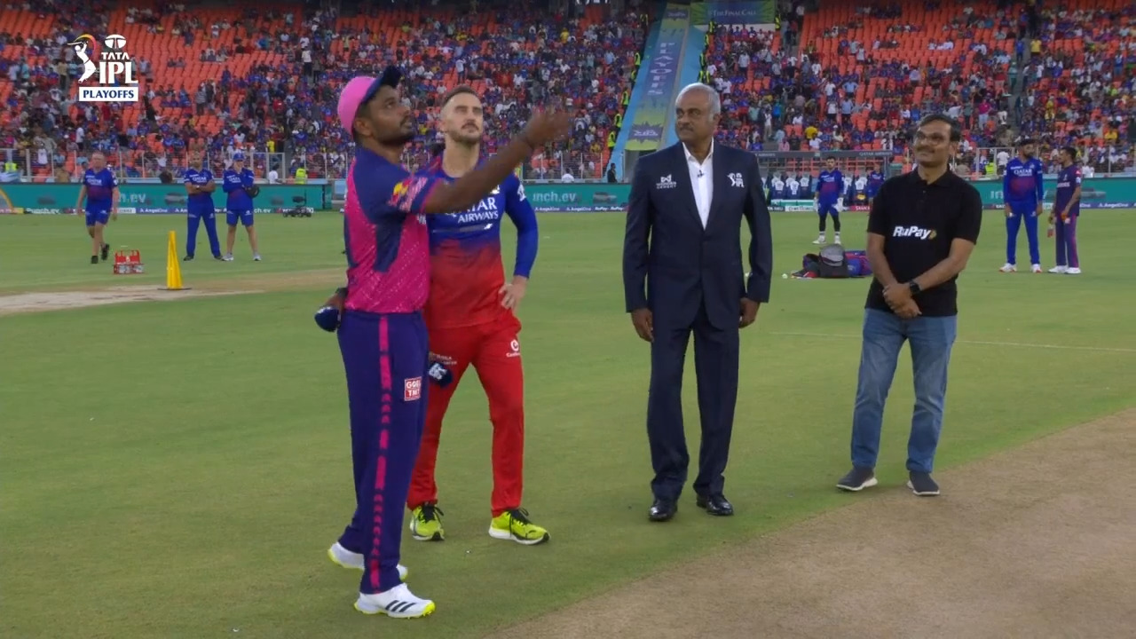 Eliminator: RR vs RCB – Toss
