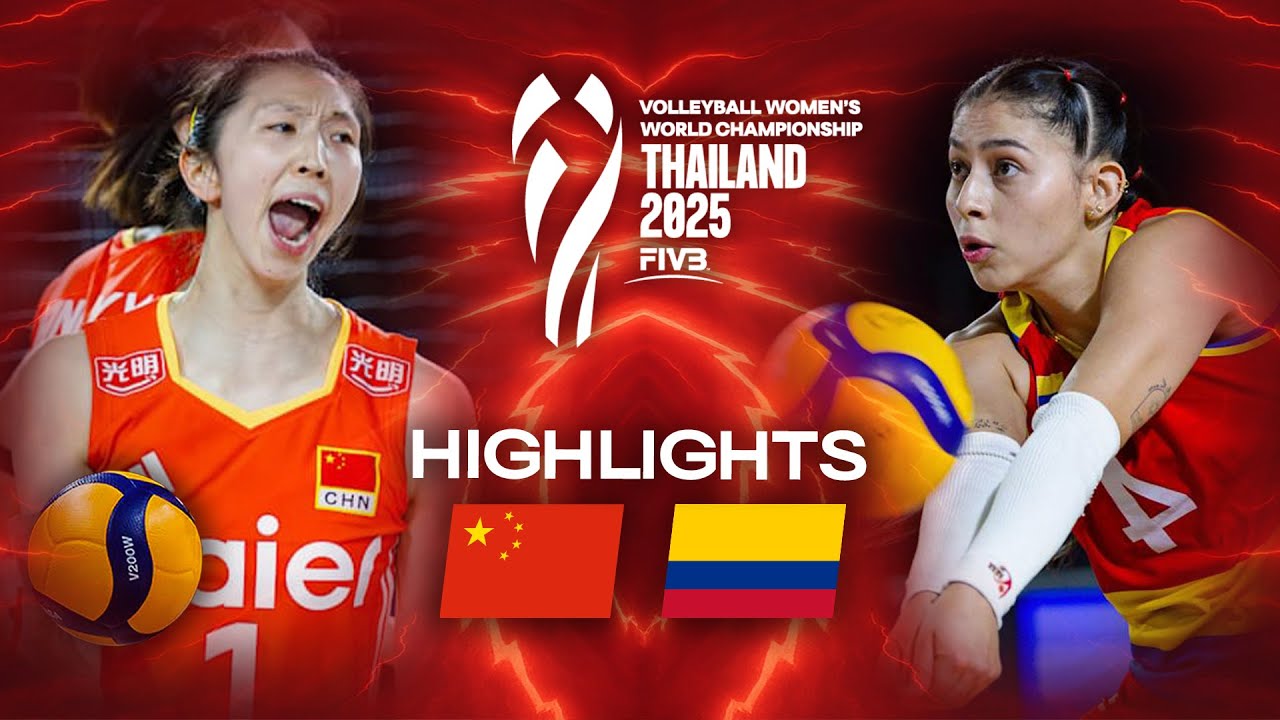 China ЁЯЗиЁЯЗ│ vs. Colombia ЁЯЗиЁЯЗ┤ - Highlights | Women's World Championships 2025 background