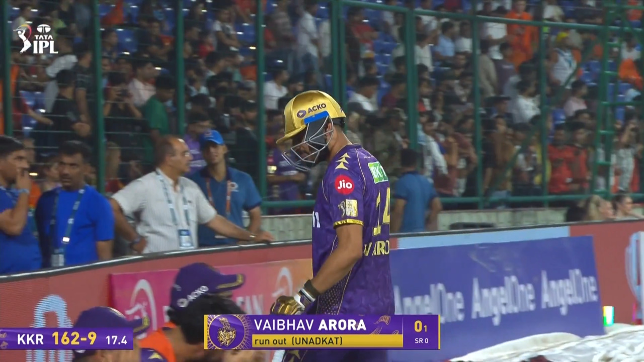 IPL 2025 M68: SRH vs KKR - Vaibhav Arora Wicket