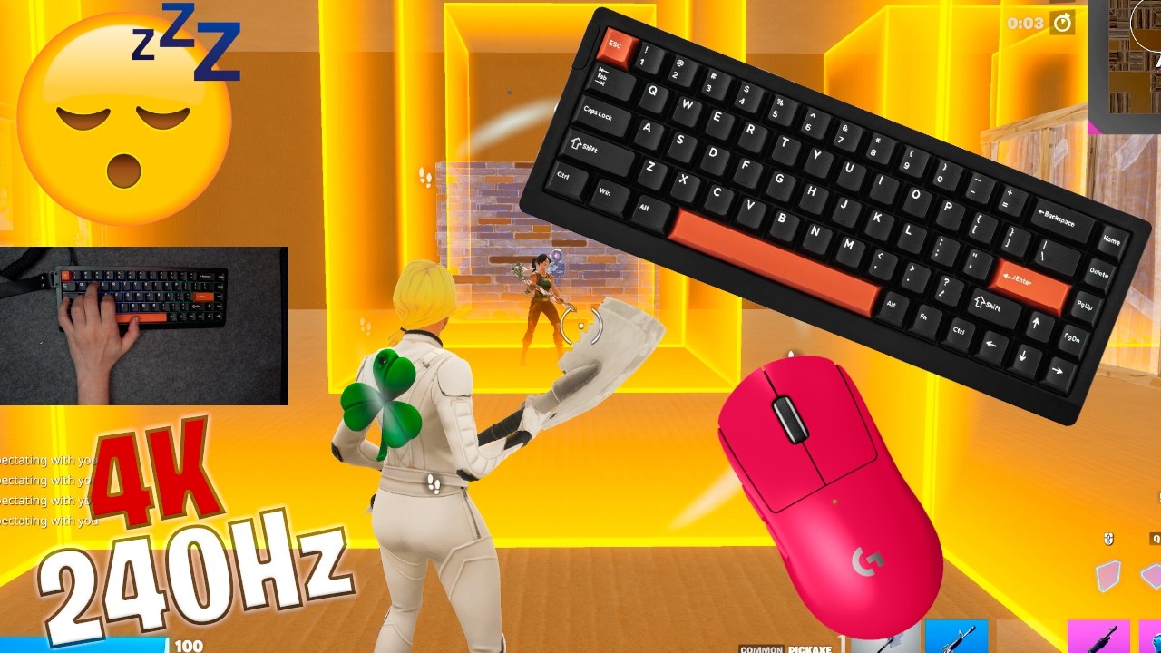 Epomaker 68HE Lite ASMR π΄ Box Fight Gameplay π¦ Satisfying Keyboard Fortnite 4K 240 FPS π