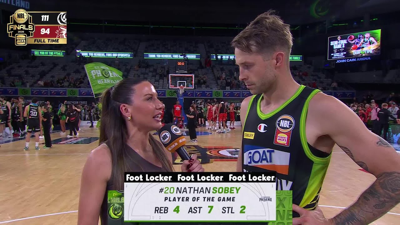 Nathan Sobey post-game interview vs Perth Wildcats - Seeding Qualifier, NBL26