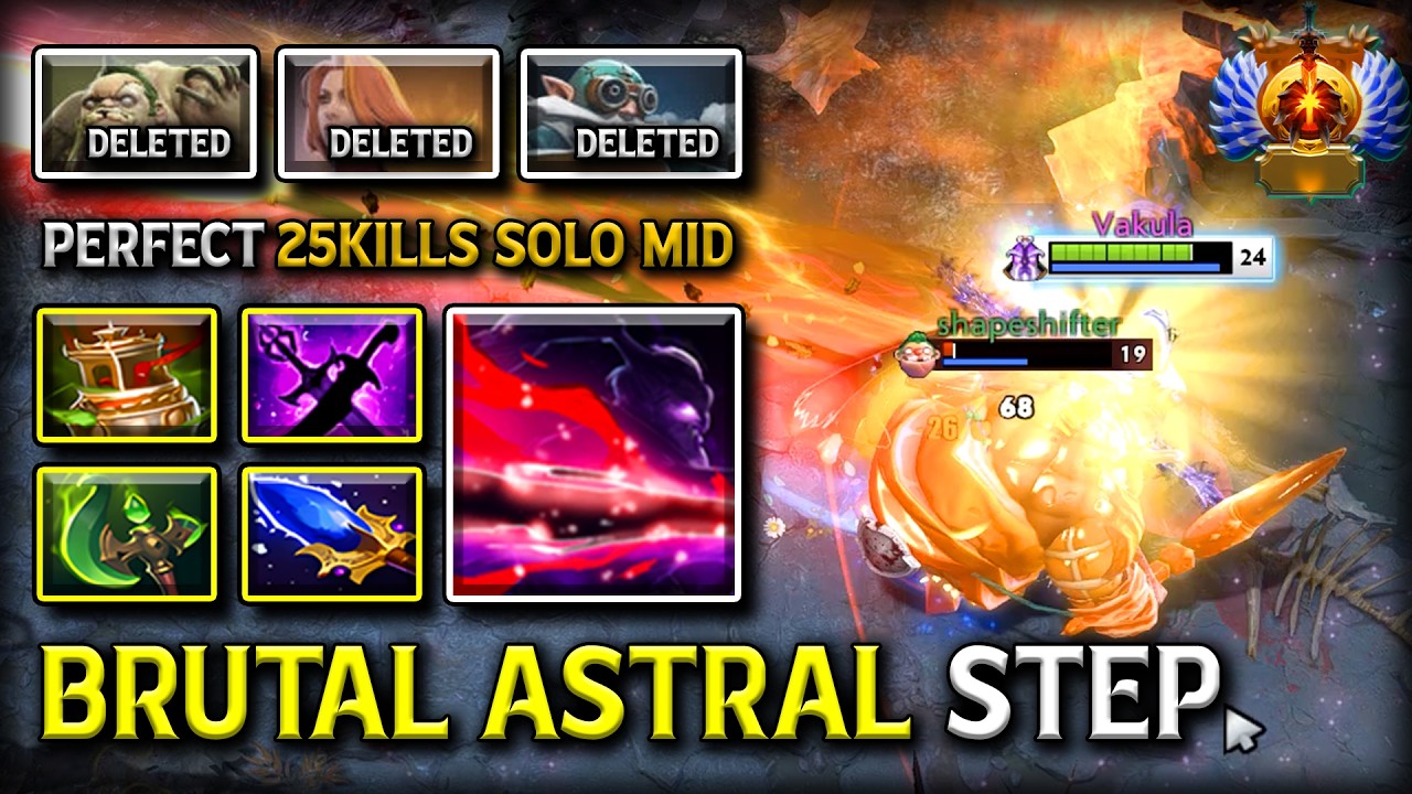 PERFECT 25KILLS SOLO KILL MID VOID SPIRIT | AGHS SCEPTER + KAYA & SANGE BUILD BRUTAL ASTRAL STEP